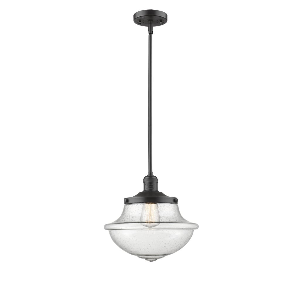 Innovations Lighting Franklin Restoration Oxford - 1 Light 12" Stem Hung Mini Pendant