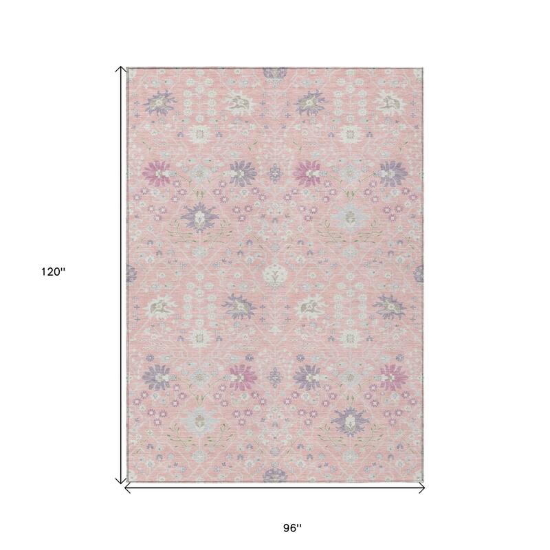 HomeRoots Oriental Traditional Rectangle Outdoor Rug