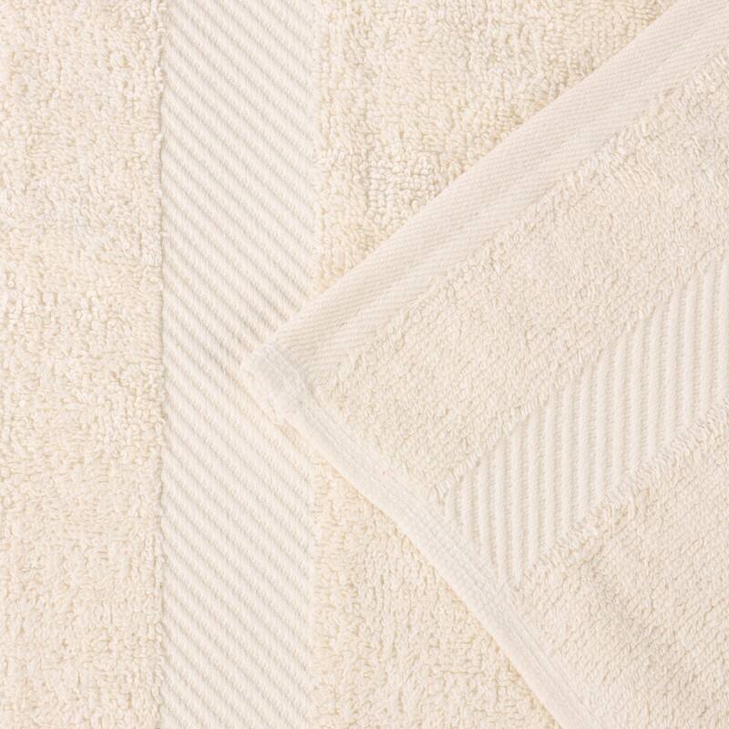 Superior Luxury Solid Highly Absorbent Egyptian Cotton 6 Piece Bath, Face, and Hand Towel Set