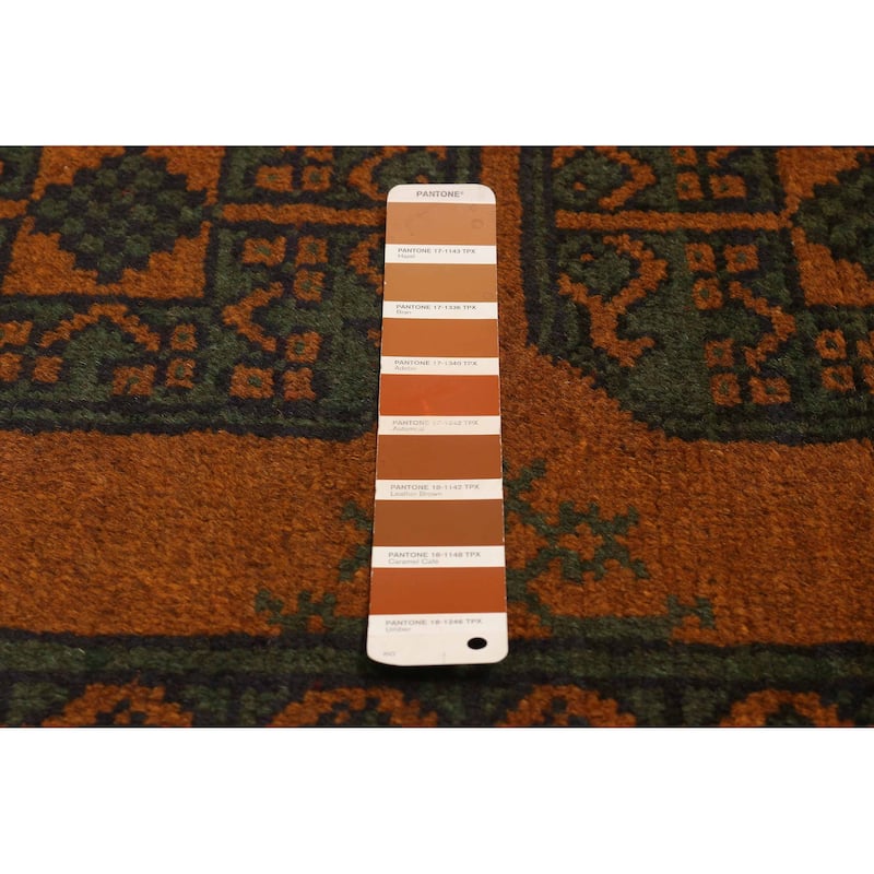 ECARPETGALLERY Hand-knotted Uzbek Kargahi Brown Wool Rug - 4'11 x 6'4