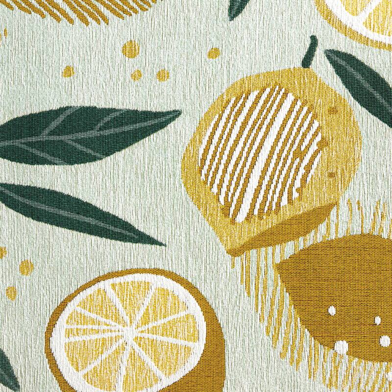 TOWN & COUNTRY LUXE Livie Fresh Lemon Everwash Washable Non-Slip Backing Kitchen Mat