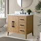 preview thumbnail 33 of 95, Vanity Art 36" Single Sink Bathroom Vanity Cabinet with Engineered Marble Countertop