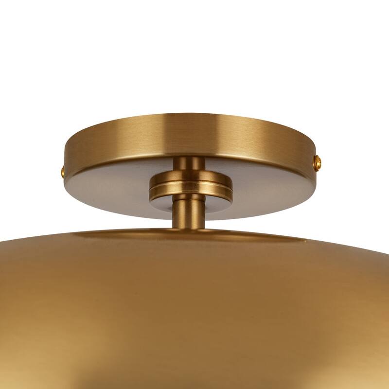 Scandinavian Iron Dome White Glass Dimmable LED Ceiling Light