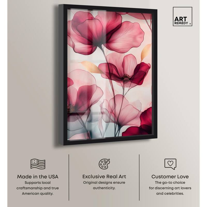 Chiffon Cherry Charm Shadowbox by Art Remedy