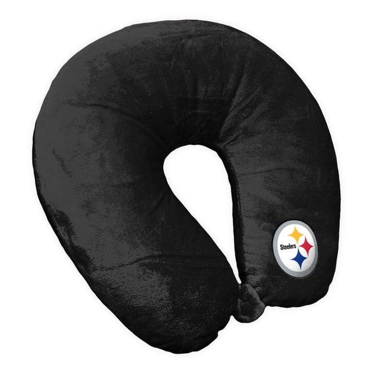 NFL Black Travel Neck Pillow