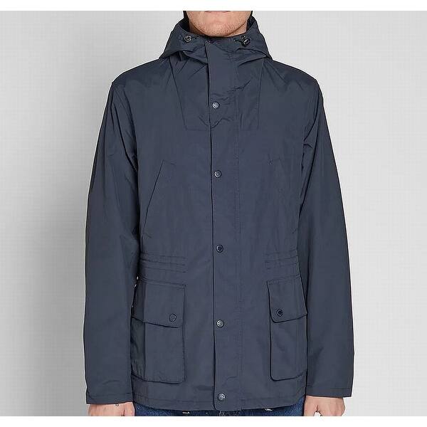 Shop Barbour Navy Blue Mens Size Small S Parka Cogra Casual Coat