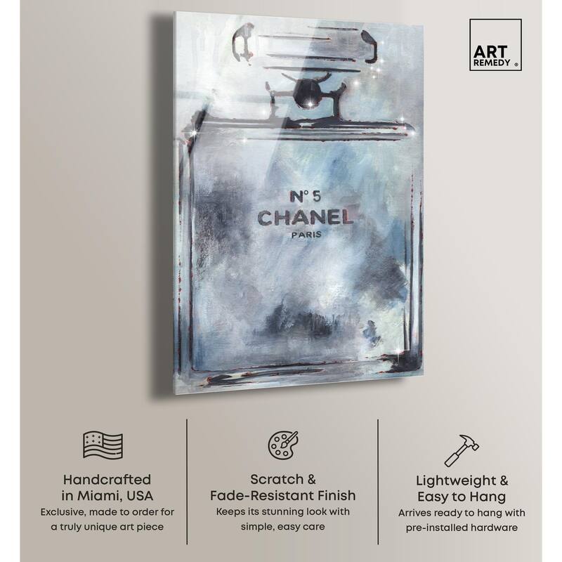 Doll Memories - Grey Perfume Acrylic by Art Remedy, Ready to Hang