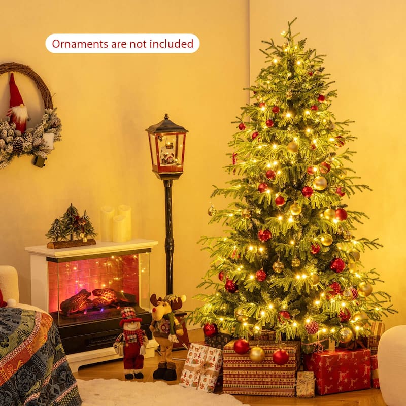 Costway 6/7/8 FT Artificial Christmas Tree with 270 LED Lights, 746 - See Details