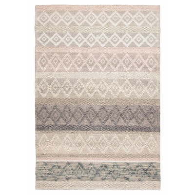 ECARPETGALLERY Braid weave Sienna Grey Wool Rug - 5'2 x 7'5