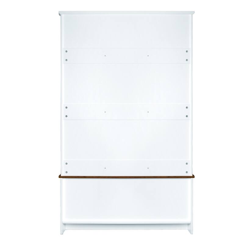 Modern Coat Rack with Storage Bench Entrance Bench with 3 Shelves and Drawers, for Hallway Entryway Living Room