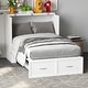 preview thumbnail 7 of 18, 44.4"Murphy Bed Chest with Drawers For Home Office or Small Room