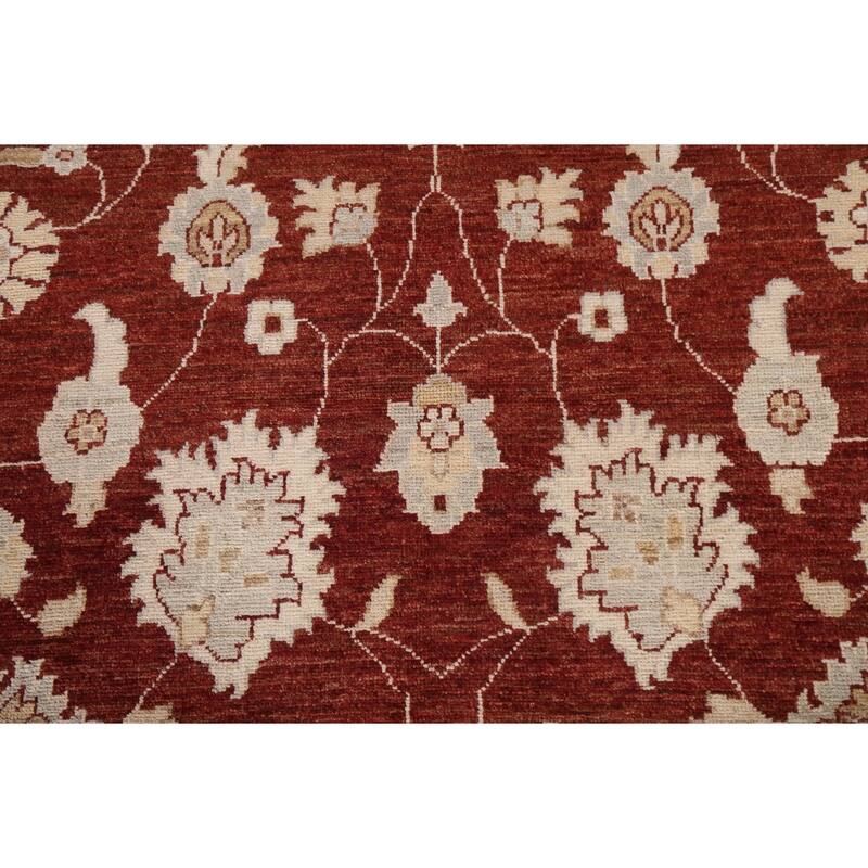 Vegetable Dye Floral Chobi Peshawar Oriental Wool Area Rug Handmade - 6'1" x 9'4"
