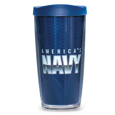US Military Veteran Double-Wall Insulated Tumbler Cup - 7.000 x 3.630 x 3.500