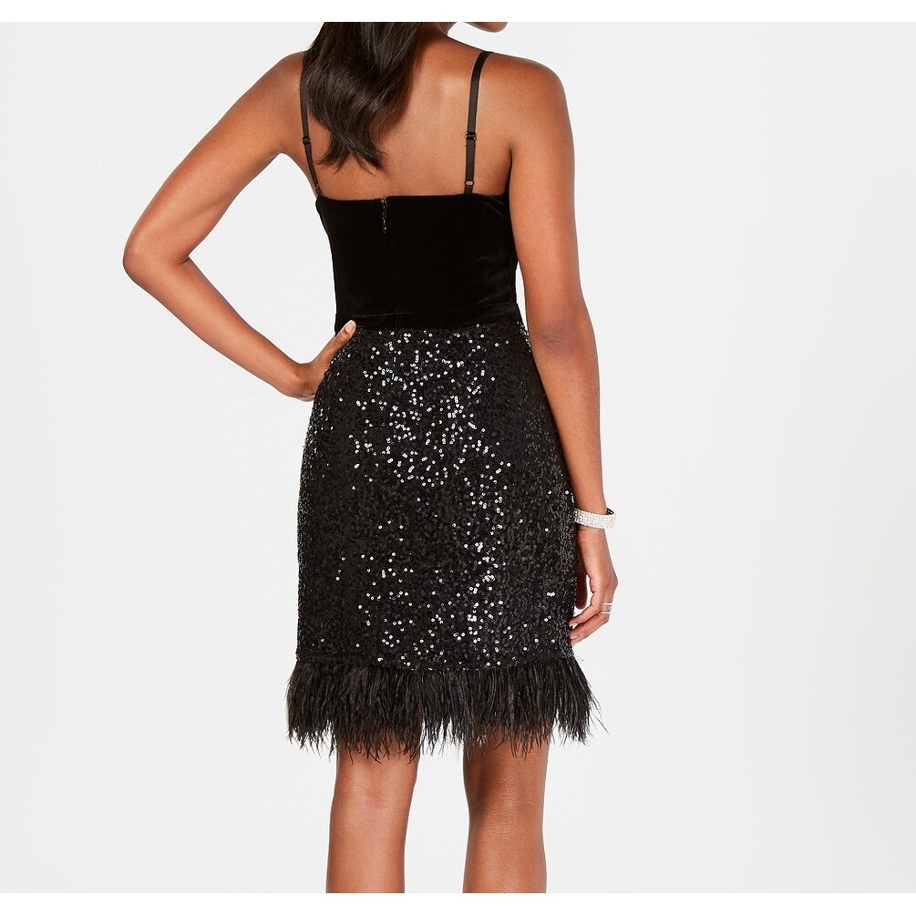 guess black velvet dress