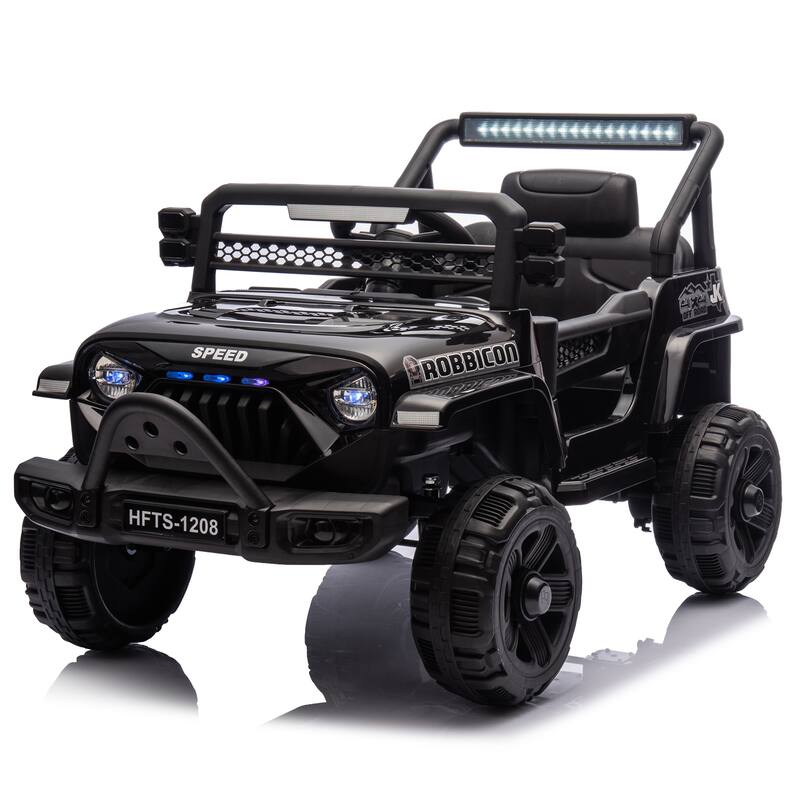 Christmas Gift 12V Ride-On Truck for Kids, Remote Control, Educational Features, Bluetooth