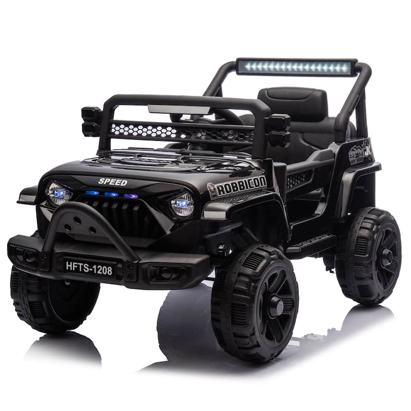 Kids Electric Car Ride on Car Black Electric Vehicle Off-Road Toy Car