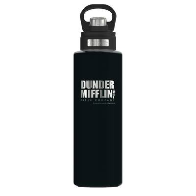 Tervis The Office Dunder Mifflin Logo Engraved on Onyx Triple Walled Insulated Travel Tumbler, Stainless Steel