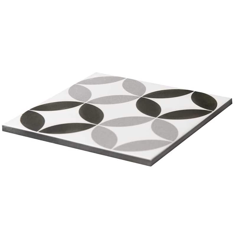 Twinkle 9x9 Matte Porcelain Encaustic Tile - Floor, Wall, Backsplash
