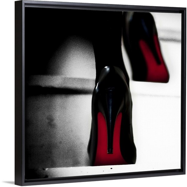 "Paris Paris" Black Float Frame Canvas Art