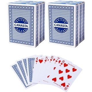 GSE™ 6-Deck Canasta Playing Cards with Point Values, Included Canasta ...