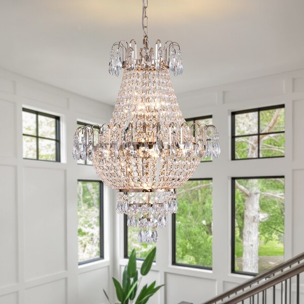 Contemporary Luxury Large 16.9in Gold Ceiling Chandeliers Light