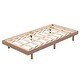 preview thumbnail 6 of 6, Floating Platform Bed / Wood Slat Support/No Box Spring Needed, Walnut