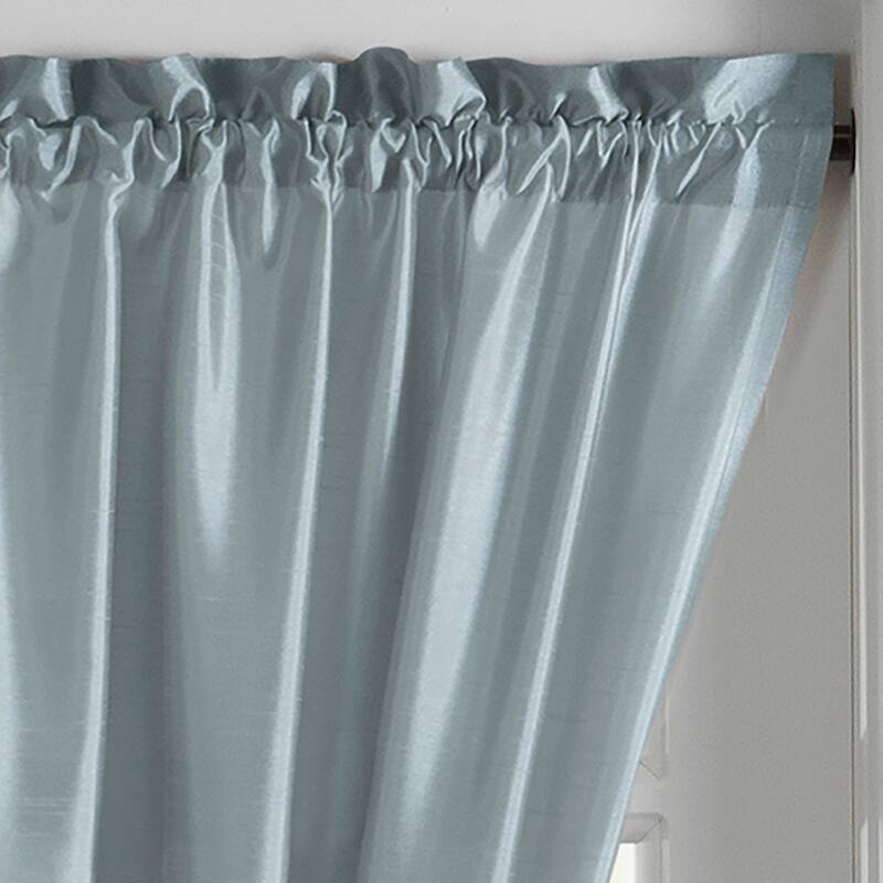 Gracewood Hollow Ford Faux Silk French Door Window Panel