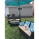 Santa Lucia Outdoor 4-piece Brown Wicker Conversation Set with Cushions by Christopher Knight Home