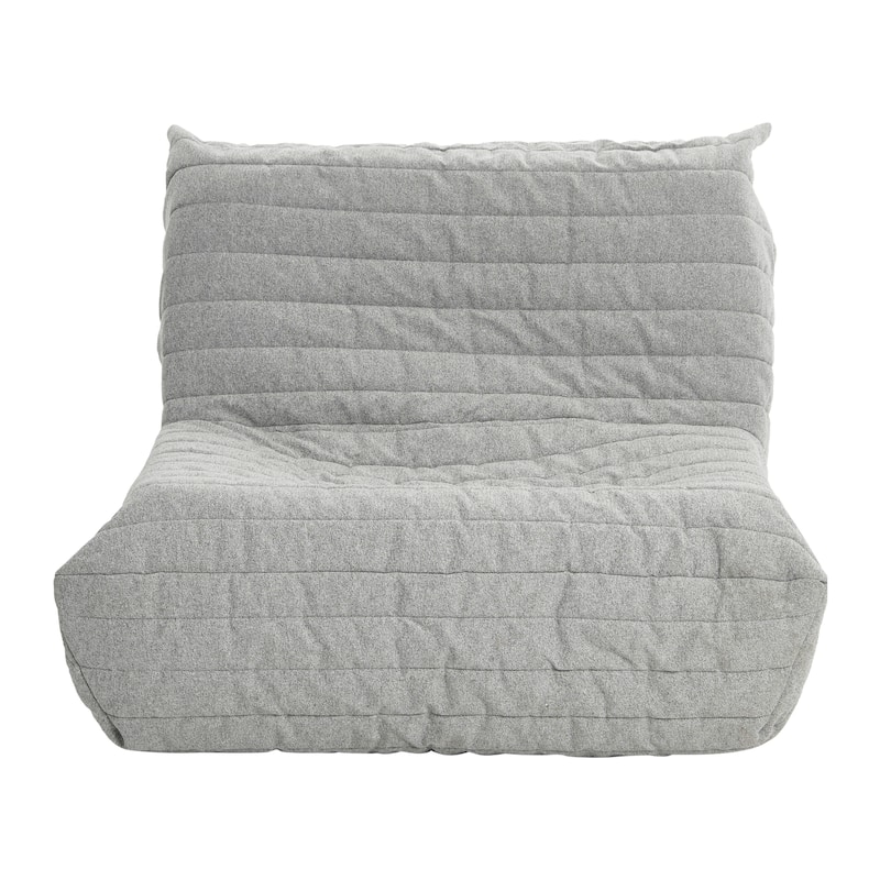 Premium Up-Cycled Memory Foam Chair, Ergonomic Design with Quilted Removable Cover, 70's Bean Bag Chair Alternative