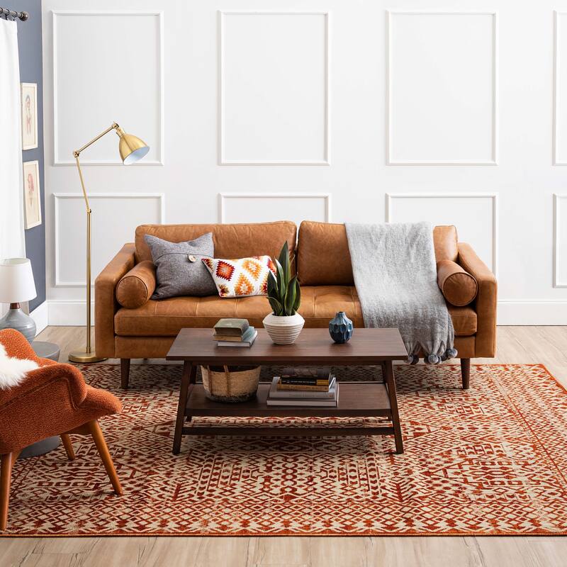 Mohawk Home Tiften Tribal Medallion Area Rug - 4' x 6' - Spice - Runner/Rectangle