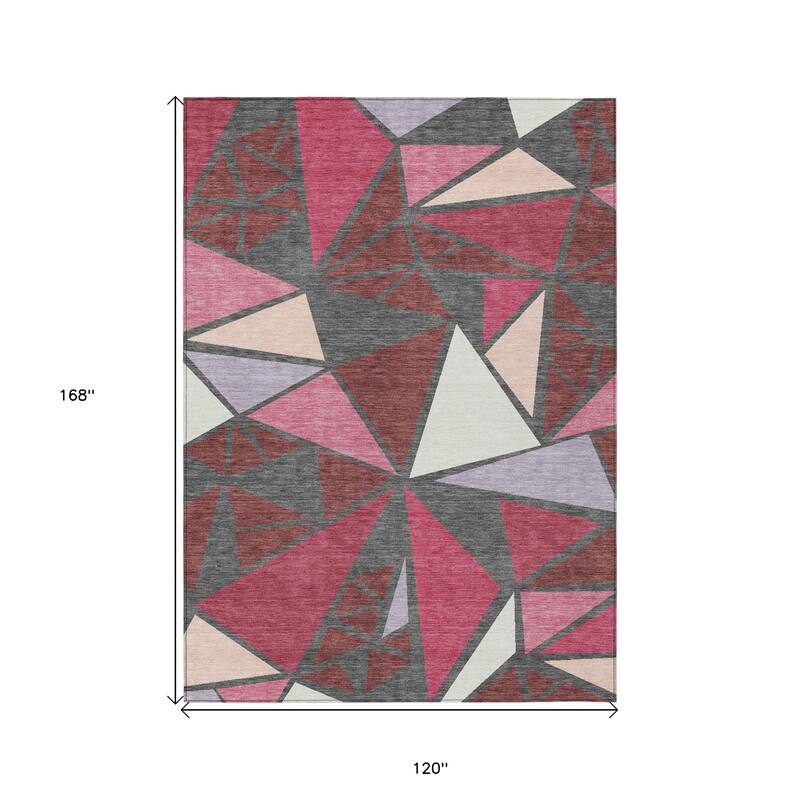 HomeRoots Geometric Transitional Rectangle Outdoor Rug