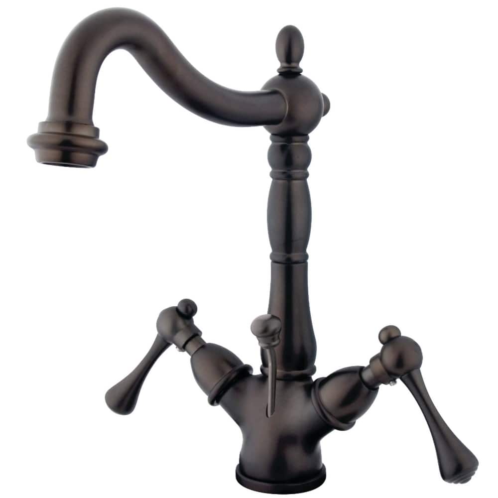 Kingston Brass Heritage 1.2 GPM Deck Mounted Bathroom Faucet with