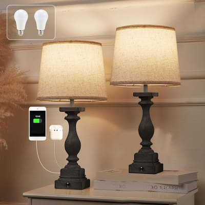 Touch Lamps for Bedroom Set of 2,Bed-Side Table Lamps
