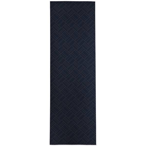 INTERSECTION NAVY and GOLD Kitchen Mat by Kavka Designs Bed Bath