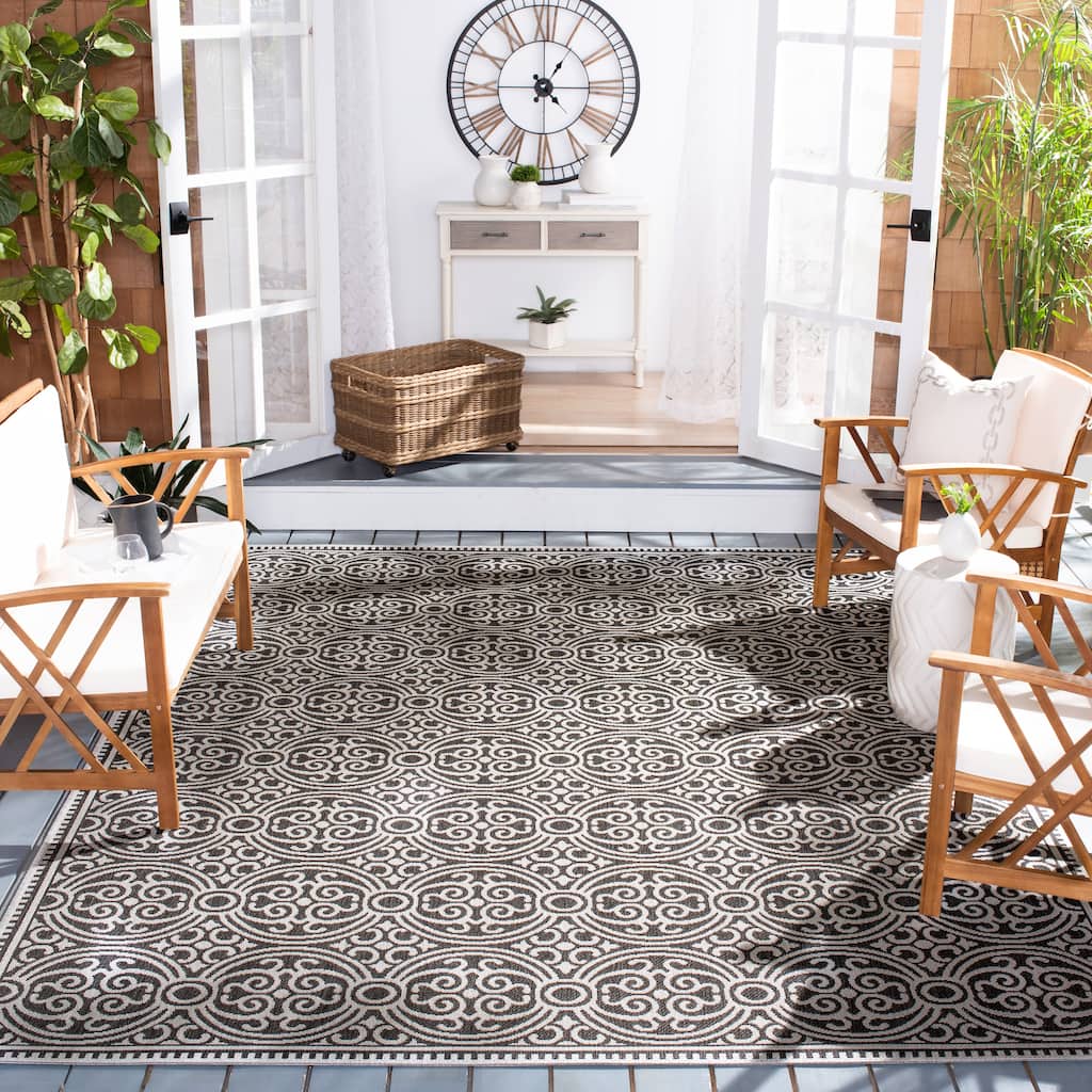 SAFAVIEH Beach House Guilene Indoor/ Outdoor Waterproof Patio Backyard Rug