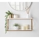 preview thumbnail 3 of 11, Kate and Laurel Brost Wood and Metal Wall Shelf - 22x8x10.25