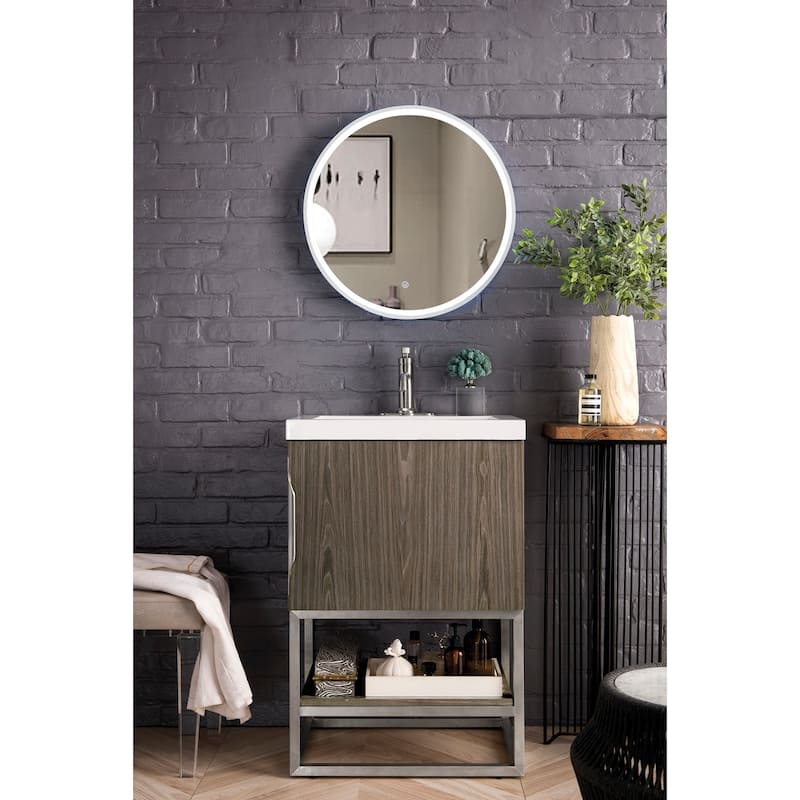 James Martin Vanities 883-V24-BN-WG Columbia 24" Free Standing Single