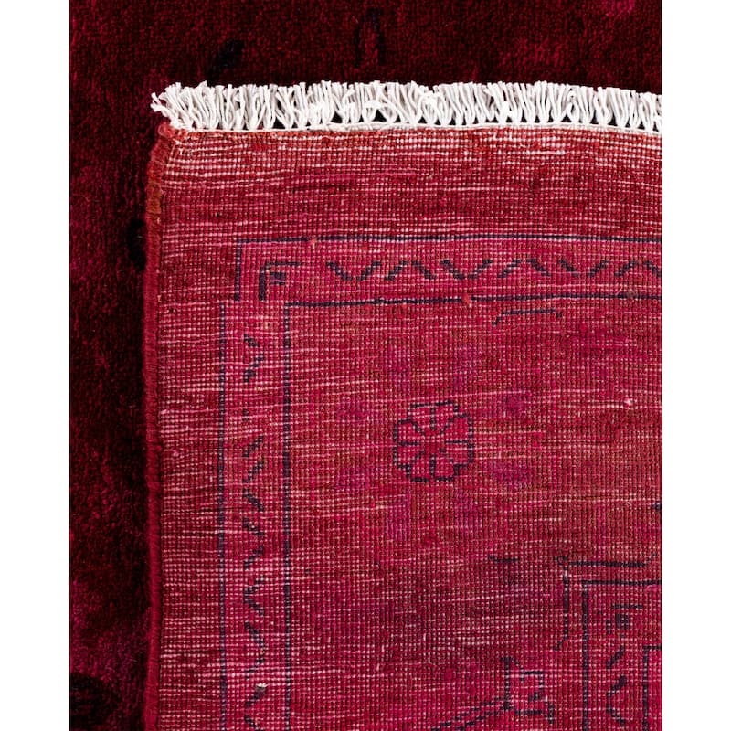 Overdyed One-of-a-Kind Hand-Knotted Area Rug - Pink - 9' 2" x 12' 1"