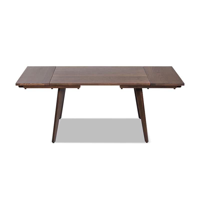 Jennifer Taylor Home Capri Solid Red Oak Wood Extendable Leaf Dining Table