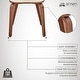 preview thumbnail 55 of 62, Brinley Walnut or Black Wood Upholstered Dining Chair