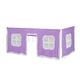 preview thumbnail 9 of 13, Max and Lily Cotton Underbed Curtain Fancy Purple/White