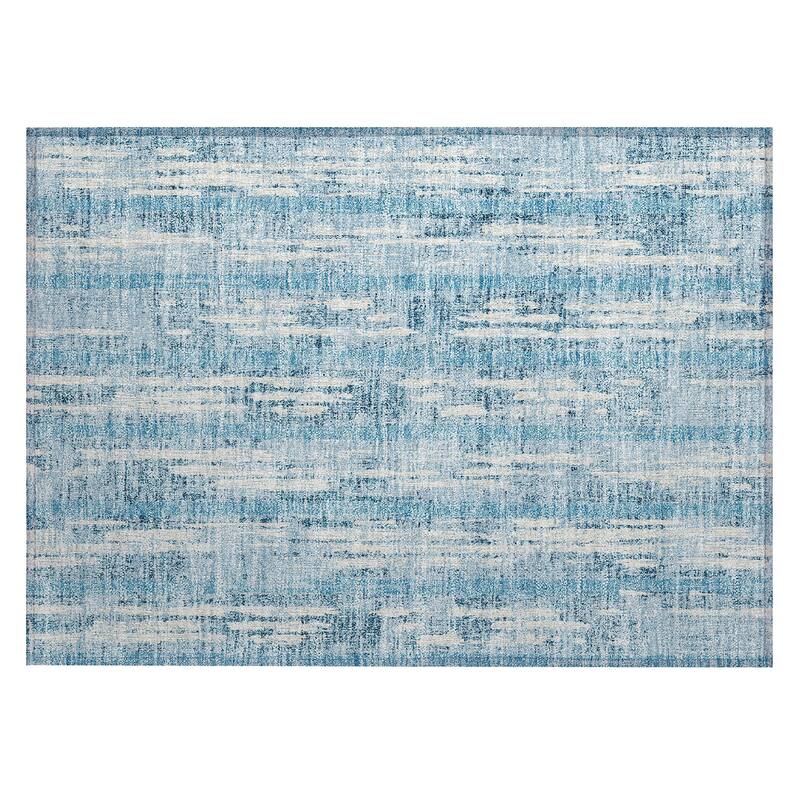 Machine Washable Indoor/ Outdoor Chantille Ombre Stripe Rug