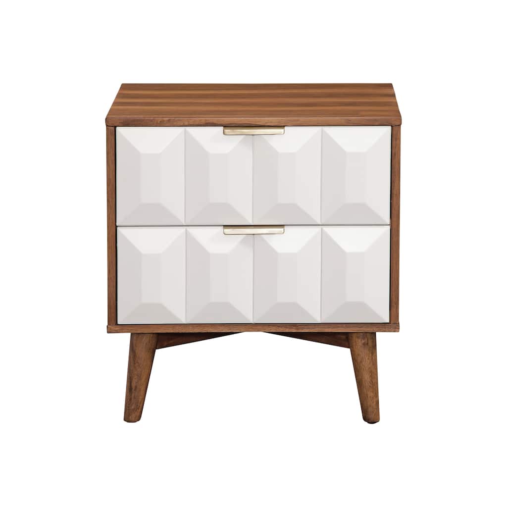 urnished Walnut Nightstand with English Dovetail Drawers