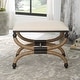 preview thumbnail 3 of 3, Uttermost Icaria Upholstered Small Bench - 24 W X 20 H X 16 D