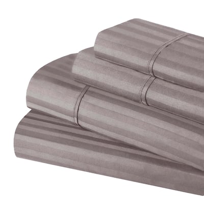 Superior Gyda Deep Pocket 400-Thread Count Striped Egyptian Cotton Sheets