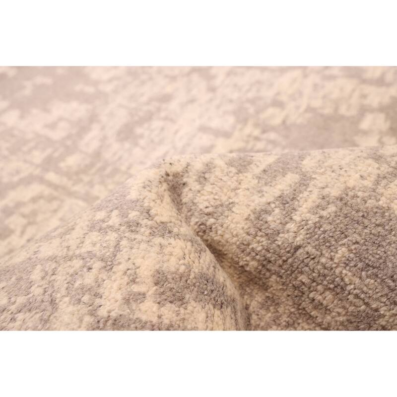 ECARPETGALLERY Hand-knotted Elysian Ivory Wool Rug - 10'0 x 13'9