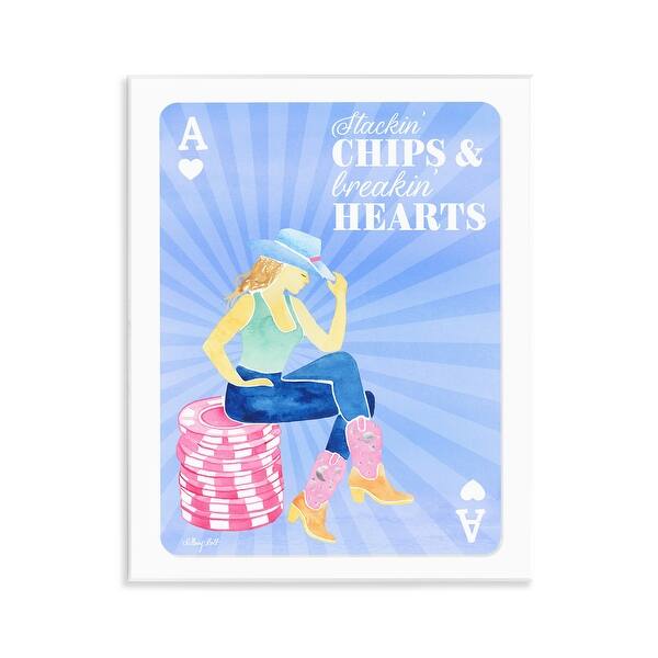 Stackin List Stupell Stackin' Chips And Breakin' Hearts Wall Plaque Art Design By ...