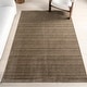 preview thumbnail 13 of 47, Nuloom Raya Contemporary Solid Area Rug 4' x 6' 5" - Brown
