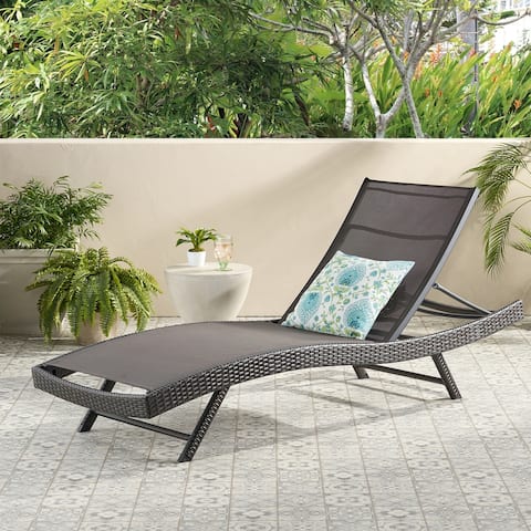 Kauai Outdoor Chaise Lounge by Christopher Knight Home