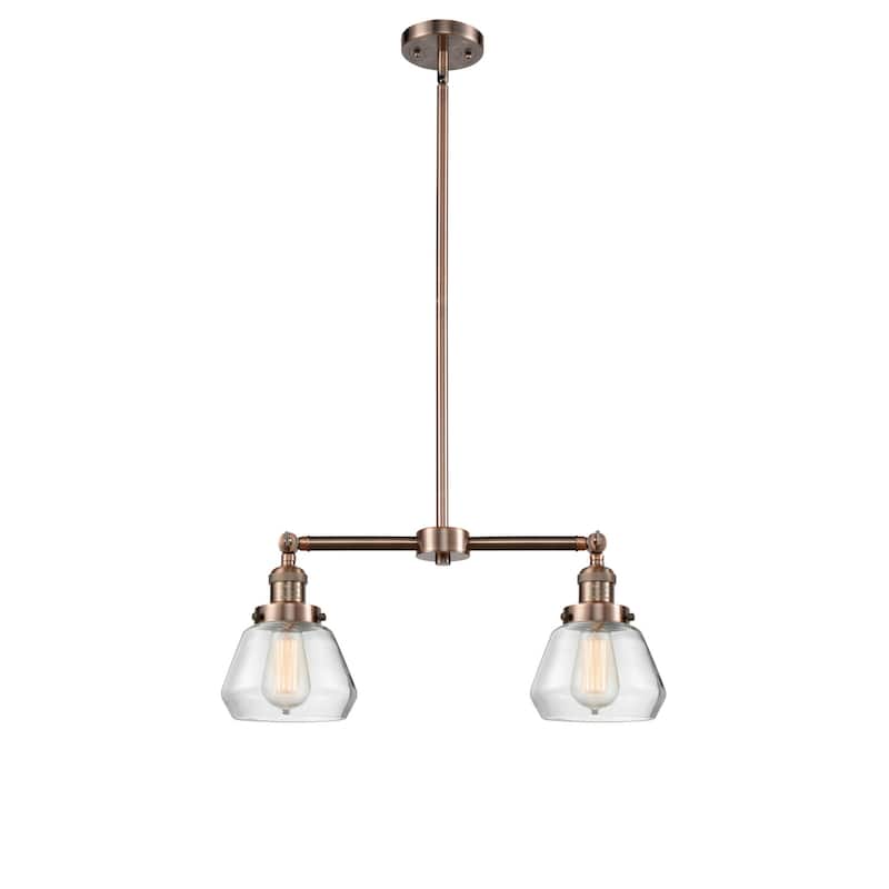 Innovations Lighting Fulton 2 Light 21" Wide Linear Chandelier